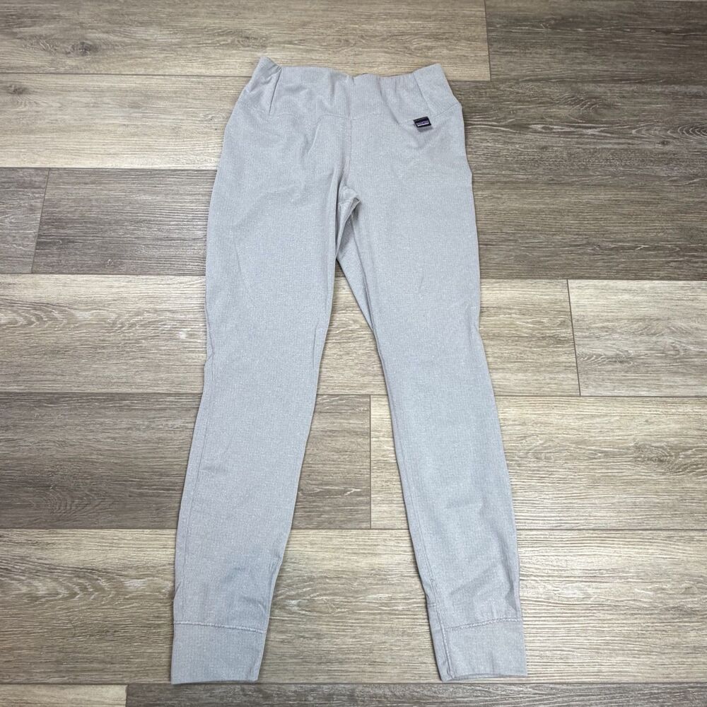 Patagonia Base Layer Pants Mens Small Gray Capilene Midweight Long Johns Thermal